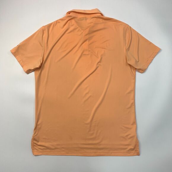 Peter Millar Summer Comfort Polo Shirt Mens M Medium Orange Stretch Sweat Wick - Picture 3 of 13